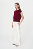 Kaia Linen Straight Pant Bone