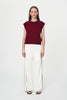 Kaia Linen Straight Pant Bone