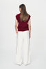 Kaia Linen Straight Pant Bone