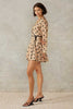 Lucinda Mini Dress Mocha Polka