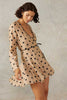Lucinda Mini Dress Mocha Polka
