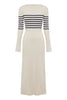 Misha Knit Dress Cloudstripe