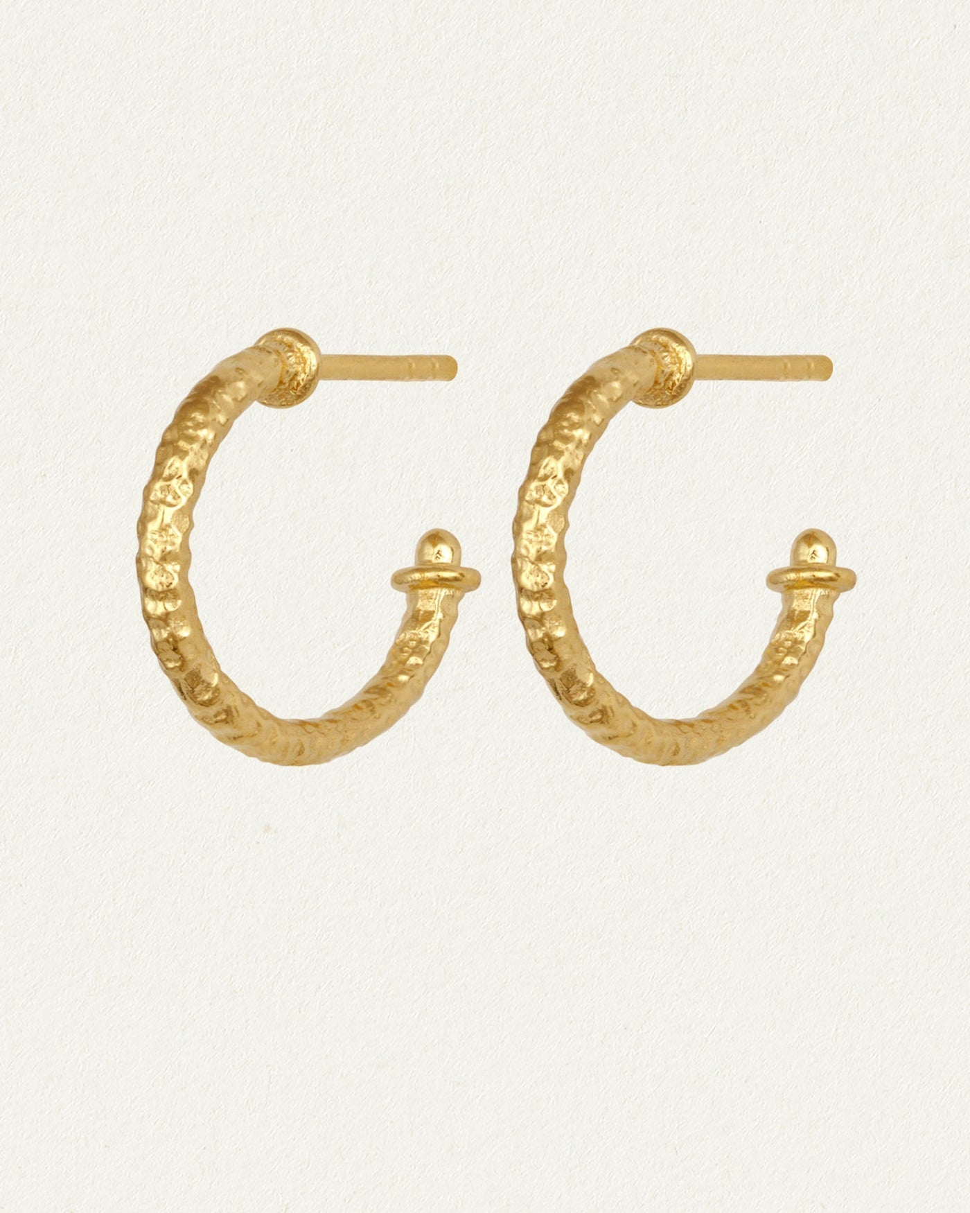 Molten Hoop Earrings - Gold