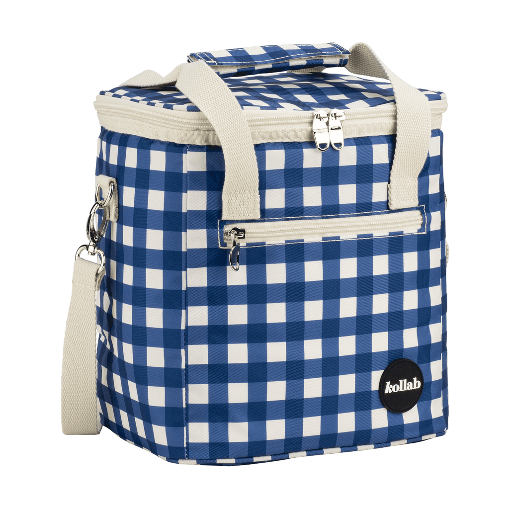Mini Cooler - Blue Check