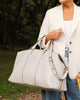 Boston Weekender Travel Bag - Light Grey