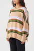 Harper Stripe Sweater Honey, Lilac & Cream