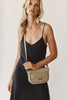 Zoe Beige Crossbody Saddle Bag