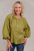 Laax Button Blouse Chartreuse