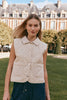 Argo Crop Vest Ecru