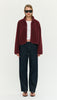 Katya Sherpa Jacket Merlot