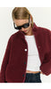 Katya Sherpa Jacket Merlot