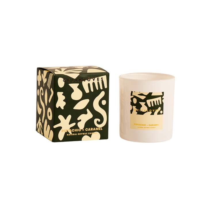 Pistachio & Caramel Candle 395gms