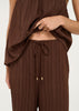 Delphira Textured Pant Chocolate