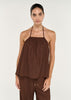 Delphira Halter Top Chocolate
