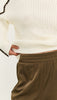 Finn  High Neck Jumper Cream/Chocolate