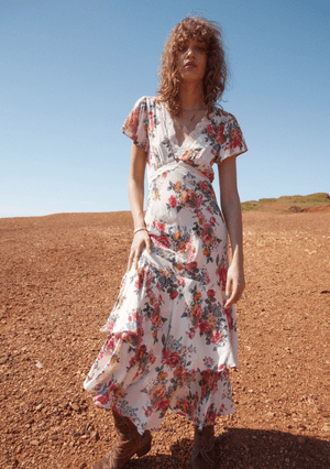 Allison Midi Dress White