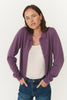 Celia Merino Knit Cardigan Grape