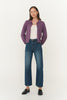Celia Merino Knit Cardigan Grape