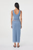 Eden Reverse Skirt Pale Blue & Espresso