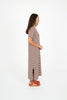 Voyage Striped Dress - Brown