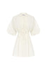 Eden Organic Mini Dress - Creme