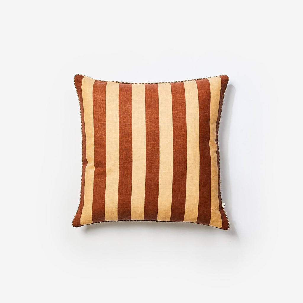 Bold Stripe Cocoa Cushion