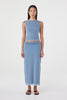 Eden Reversible Top - Pale Blue & Espresso