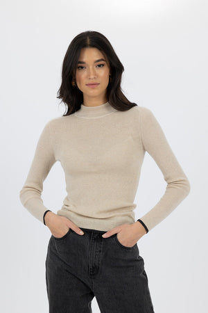 Papillon Skivvy Cream/Charcoal