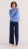 Macy Rib Jumper Blue Marle