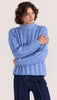 Macy Rib Jumper Blue Marle