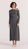 Mason Midi Dress Charcoal