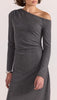 Mason Midi Dress Charcoal