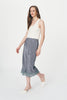Marina Silk Midi Skirt Dove Grey