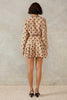 Lucinda Mini Dress Mocha Polka