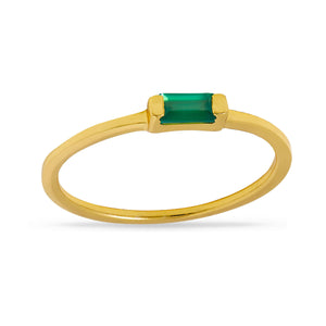 Ring Lumen Green Onyx