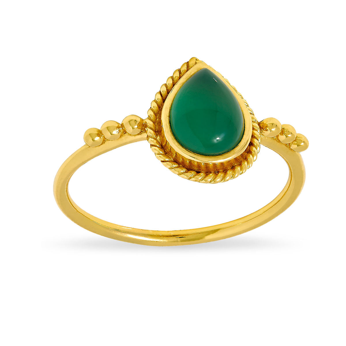 Ring Rejoice Green Onyx