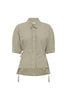 Frankie Tie Short Sleeve Shirt Blue Check
