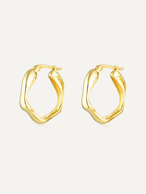 River Hoops Petite - Gold