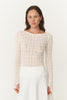Samantha Clover Lace Top Creme