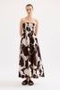 Ombra Shirred Maxi Dress