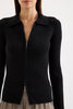Betina Zip Front  Knit Mink