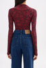 Clementine Mesh Top