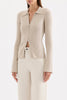 Betina Zip Front  Knit Mink