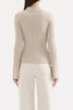 Betina Zip Front  Knit Mink