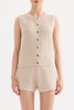 Frazer Knit Tank Buff