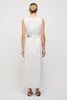 Camile Linen Cut-out Dress - White