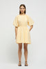 Ikaria Cotton Mini Dress Pale Yellow