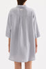Linen Longline Shirt Storm