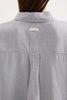 Linen Longline Shirt Storm