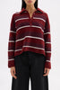 Maia Rugby Knit Mulberry Stripe